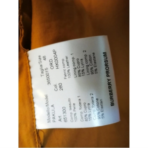 Authentic Burberry Leather Jacket - Picture 3 of 6